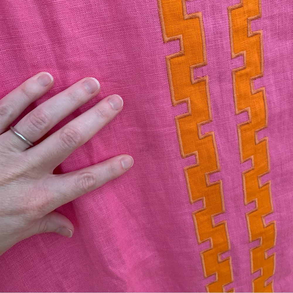 NWT Tuckernuck x Atlantic Pacific Hartman Dress Peony Pink Tangerine Small - Picture 4 of 14